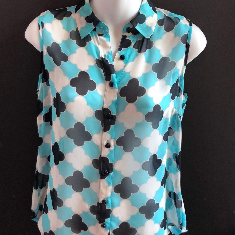 Banana Republic Sleeveless Patterned Top